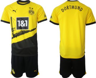 Novo Moški Nogometni dresi kompleti Borussia Dortmund Domači 2023-24 prodaja