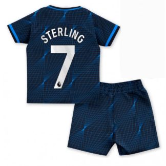 Novo Otroški Nogometni dresi kompleti Chelsea Gostujoči 2023-2024 Raheem Sterling 7 prodaja
