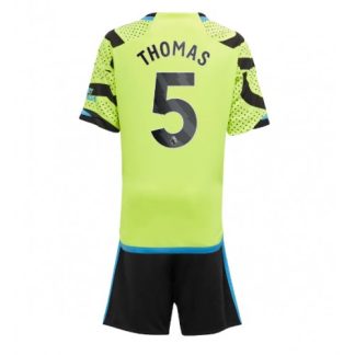 Thomas Partey #5 Poceni Otroški Nogometni dresi kompleti za otroke Arsenal Gostujoči 2023-2024