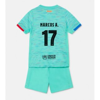 Marcos Alonso # 17 Najcenejši Nogometni dresi kompleti za otroke Barcelona Tretji 2023-24