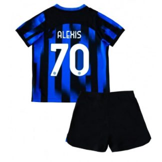 Najcenejši Otroški Nogometni dresi kompleti Inter Milan Domači 2023 2024 Alexis Sanchez 70