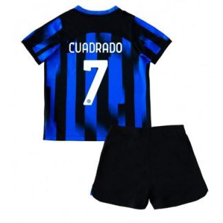 Najcenejši Otroški Nogometni dresi kompleti Inter Milan Domači 2023 2024 Juan Cuadrado 7