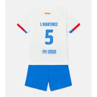 Najcenejši Otroški Nogometni dresi kompleti za otroke Barcelona Gostujoči 2023-24 Inigo Martinez 5