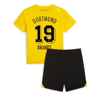 Otroški Nogometni dresi komplet za otroke Borussia Dortmund Domači 2023-24 Julian Brandt 19