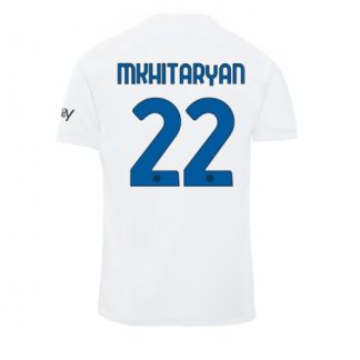 Poceni Moški Nogometni dresi Inter Milan Gostujoči 2023-24 tisk Henrikh Mkhitaryan 22