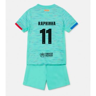 Raphinha Belloli #11 Najcenejši Nogometni dresi kompleti za otroke Barcelona Tretji 2023-24