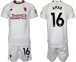 kje kupiti Moški Nogometni dresi komplet Manchester United Tretji 2023-24 tisk AMAD 16