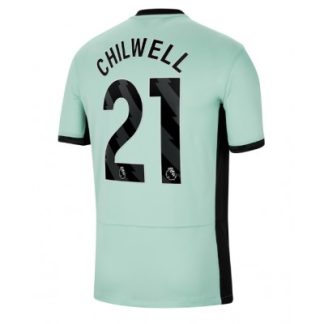 kje kupiti najcenejši Moški Nogometni dresi Chelsea Tretji 2023-24 Kratek Rokav tisk Ben Chilwell 21