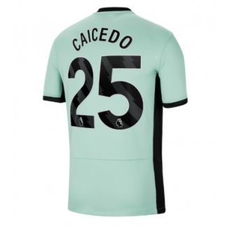 kje kupiti najcenejši Moški Nogometni dresi Chelsea Tretji 2023-24 Kratek Rokav tisk Moises Caicedo 25