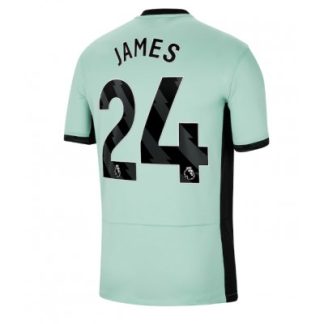 kje kupiti najcenejši Moški Nogometni dresi Chelsea Tretji 2023-24 Kratek Rokav tisk Reece James 24
