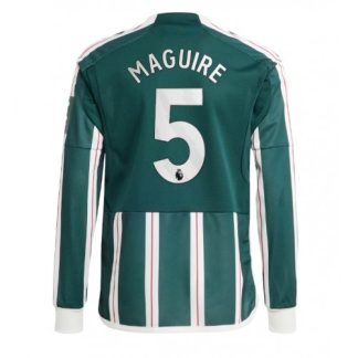 Najcenejši Moški Nogometni dresi Manchester United Gostujoči 2023-24 Dolgi Rokav Harry Maguire 5