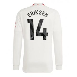 Najcenejši Moški Nogometni dresi Manchester United Tretji 2023-24 Dolgi Rokav Christian Eriksen 14