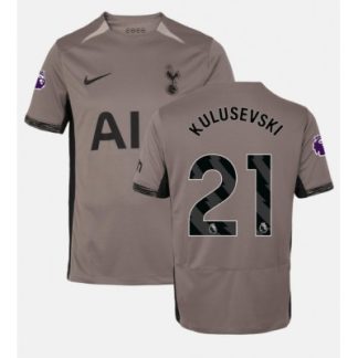 Najcenejši Moški Nogometni dresi Tottenham Hotspur Tretji 2023-24 Kratek Rokav Dejan Kulusevski 21