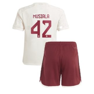 Najcenejši Otroški Nogometni dresi kompleti Bayern Munich Tretji 2023-24 Jamal Musiala 42
