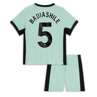 Najcenejši Otroški Nogometni dresi kompleti Chelsea Tretji 2023-2024 tisk Benoit Badiashile 5