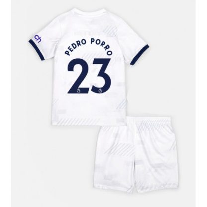 Najcenejši Otroški Nogometni dresi kompleti Tottenham Hotspur Domači 2023-24 Pedro Porro 23