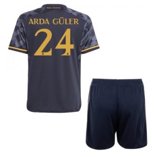 Novo Otroški Nogometni dresi za otroke Real Madrid kompleti Gostujoči 2023-24 Arda Guler 24