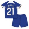 Otroški Nogometni dresi Chelsea Domači 2023-24 Kratek Rokav + Kratke hlače Ben Chilwell 21