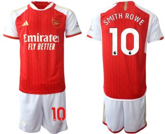 Najcenejši Moški Nogometni dresi kompleti Arsenal 2023-24 rdeča bela Emile Smith Rowe 10 prodajo