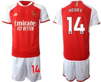 Najcenejši Moški Nogometni dresi kompleti Arsenal 2023-24 rdeča bela Thierry Henry 14 prodajo