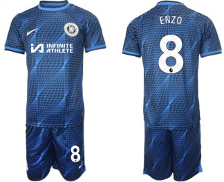 Najcenejši Moški Nogometni dresi kompleti Chelsea Gostujoči 2023-2024 Enzo Fernández 8 prodaja