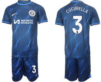Najcenejši Moški Nogometni dresi kompleti Chelsea Gostujoči 2023-2024 Marc Cucurella 3 prodaja