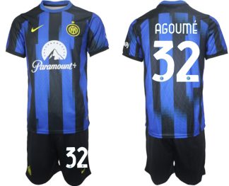 Najcenejši Moški Nogometni dresi kompleti Inter Milan Domači 2023 2024 tisk Lucien Agoume 32