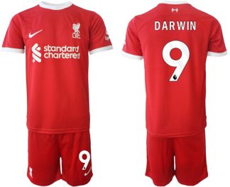 Najcenejši Moški Nogometni dresi kompleti Liverpool Domači 2023 2024 Darwin Nunez 9