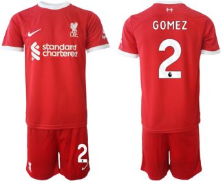 Najcenejši Moški Nogometni dresi kompleti Liverpool Domači 2023 2024 Joe Gomez 2