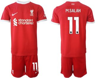 Najcenejši Moški Nogometni dresi kompleti Liverpool Domači 2023 2024 Mohamed Salah 11