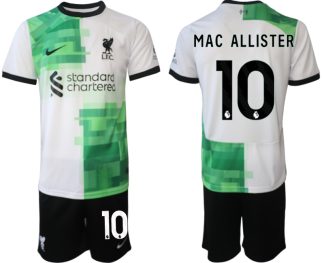 Najcenejši Moški Nogometni dresi kompleti Liverpool Gostujoči 2023 2024 Alexis Mac Allister 10
