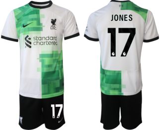 Najcenejši Moški Nogometni dresi kompleti Liverpool Gostujoči 2023 2024 Curtis Jones 17