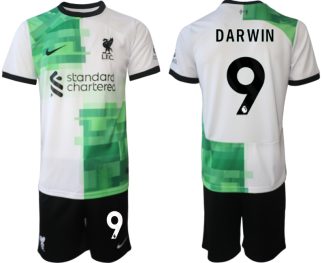 Najcenejši Moški Nogometni dresi kompleti Liverpool Gostujoči 2023 2024 Darwin Nunez 9