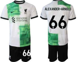 Najcenejši Moški Nogometni dresi Liverpool Gostujoči Kratek Rokav + Kratke hlače 2023 2024 Alexander-Arnold 66