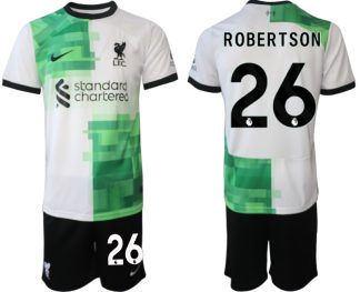 Najcenejši Moški Nogometni dresi Liverpool Gostujoči Kratek Rokav + Kratke hlače 2023 2024 Andrew Robertson 26