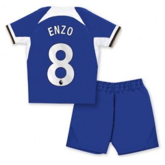 Najcenejši Otroški Nogometni dresi kompleti za otroke Chelsea Domači 2023-24 Enzo Fernandez 8