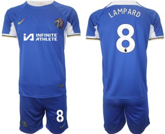 Novo Moški Nogometni dresi kompleti Chelsea Domači 2023-2024 tisk Frank Lampard 8