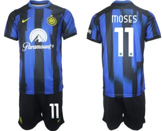 Novo Moški Nogometni dresi kompleti Inter Milan Domači 2023 2024 tisk Victor Moses 11