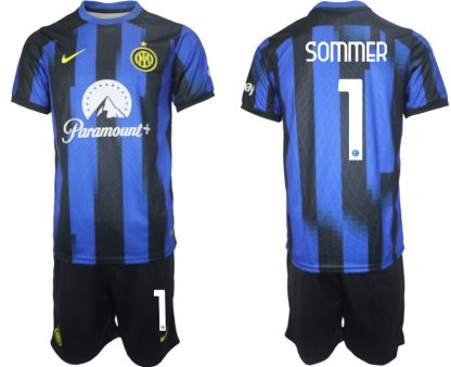 Novo Moški Nogometni dresi kompleti Inter Milan Domači 2023 2024 Yann Sommer 1