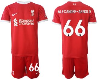 Novo Moški Nogometni dresovi kompleti Liverpool Domači 2023 2024 tisk Alexander-Arnold 66