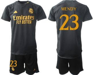 Kje Kupiti Moški Nogometni dresi kompleti Real Madrid Tretji 2023 2024 Ferland Mendy 23