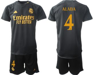 Kje Kupiti Najcenejši Moški Nogometni dresi kompleti Real Madrid Tretji 2023-24 David Alaba 4