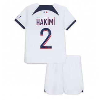 Kje Kupiti Otroški Nogometni dresi kompleti Paris Saint-Germain PSG Gostujoči 2023 2024 Achraf Hakimi 2