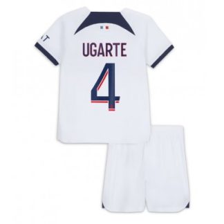 Kje Kupiti Otroški Nogometni dresi kompleti Paris Saint-Germain PSG Gostujoči 2023 2024 Manuel Ugarte 4