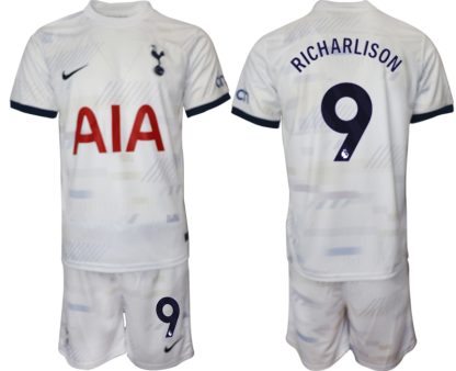 Najcenejši Moški Nogometni dresi kompleti Tottenham Hotspur Domači bela 2023 2024 Richarlison 9