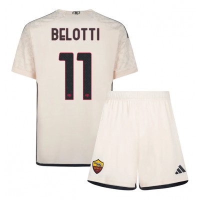 Najcenejši Otroški Nogometni dresi kompleti AS Roma Gostujoči 2023 2024 Andrea Belotti 11