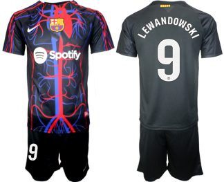 Najcenejši Moški Nogometni dresi kompleti Patta x FC Barcelona 2023-2024 Robert Lewandowski 9