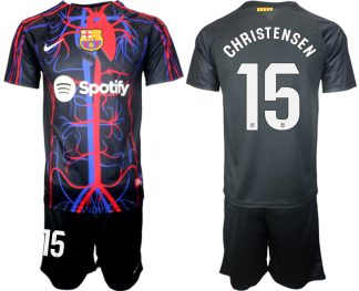 Novo prodajo Moški Nogometni dresi kompleti Patta x FC Barcelona 2023-2024 Andreas Christensen 15