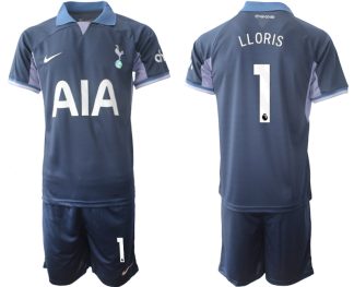 Novo prodajo Moški Nogometni dresi kompleti Tottenham Hotspur Gostujoči 2023-2024 Hugo Lloris 1