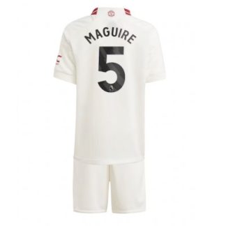 Novo prodajo Otroški Nogometni dresi Manchester United Tretji 2023-24 bela Harry Maguire 5